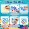 24 Pcs Summer Craft Kits Under The Sea Scene Suncatcher Kit Make a Ocean Animal Suncatcher Craft Ornament Under The Sea Scene